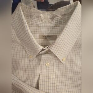 Men's BURBERRY Button Up Shirt Size 16.5x33